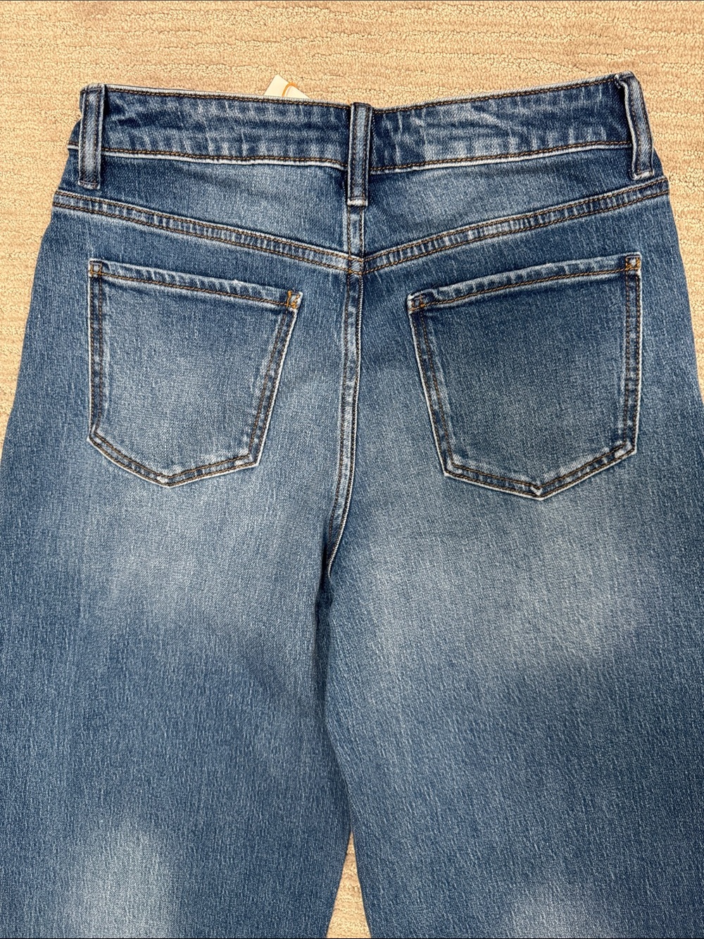 Quince NWT Bella Barrel Stretch Jeans Atlantic Blue Size 28 - Picture 15 of 15